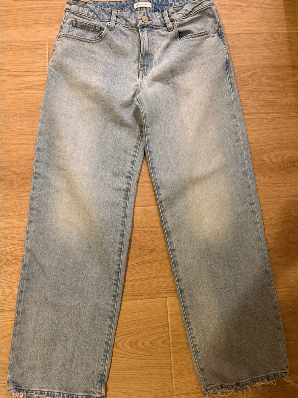 Good American Light Blue Straight Jeans